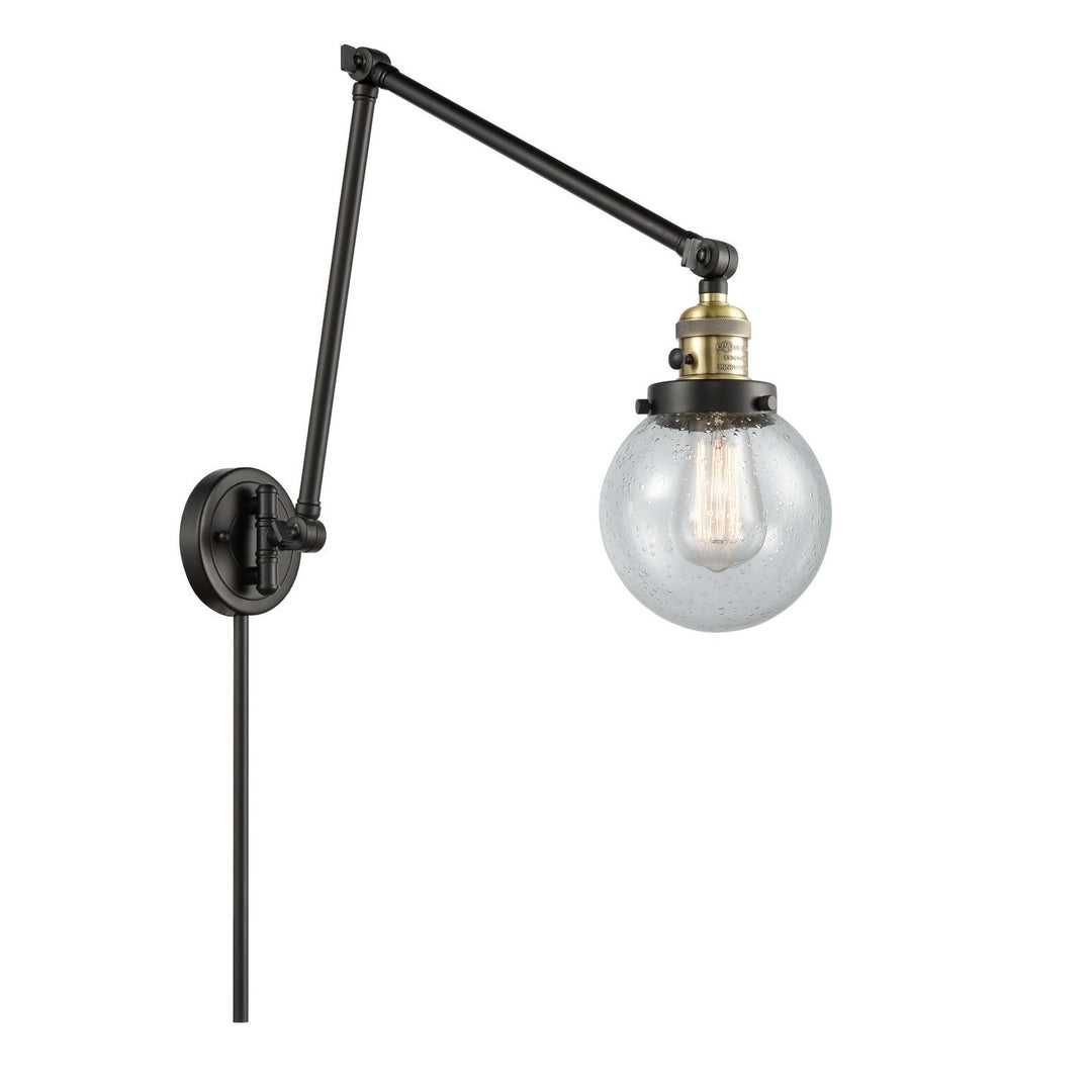 Innovations Lighting 238-BAB-G204-6  Franklin Restoration Lamp Black Antique Brass