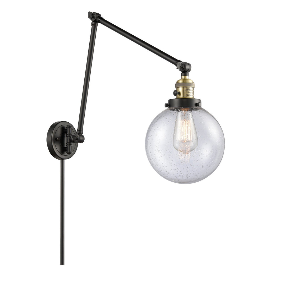 Innovations Lighting 238-BAB-G204-8  Franklin Restoration Lamp Black Antique Brass