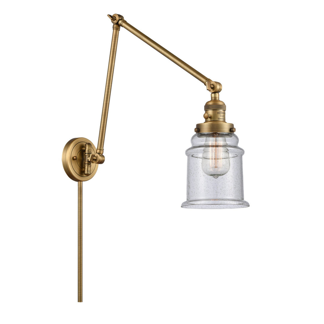 Innovations Lighting 238-BB-G184-LED  Franklin Restoration Lamp Brushed Brass