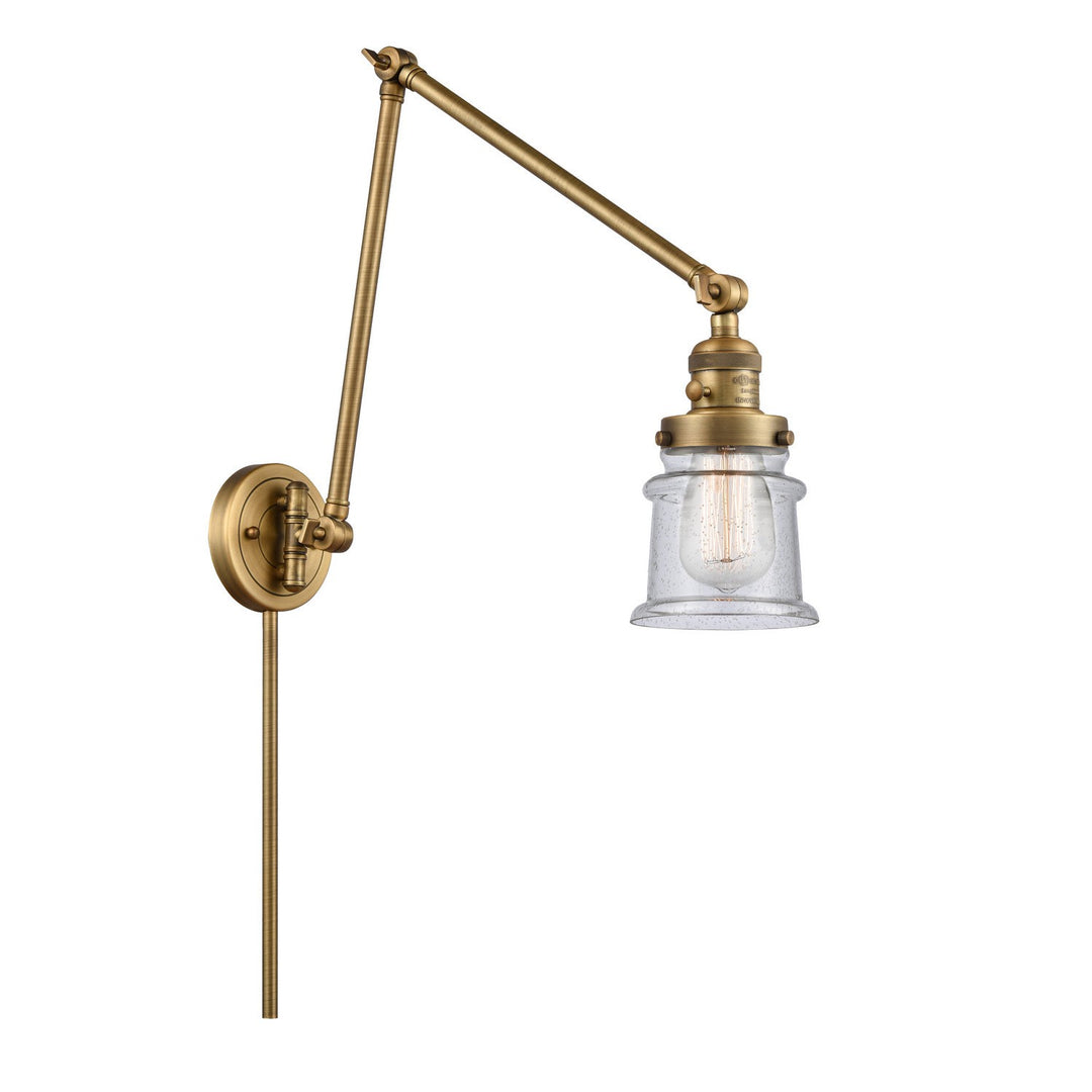 Innovations Lighting 238-BB-G184S-LED  Franklin Restoration Lamp Brushed Brass