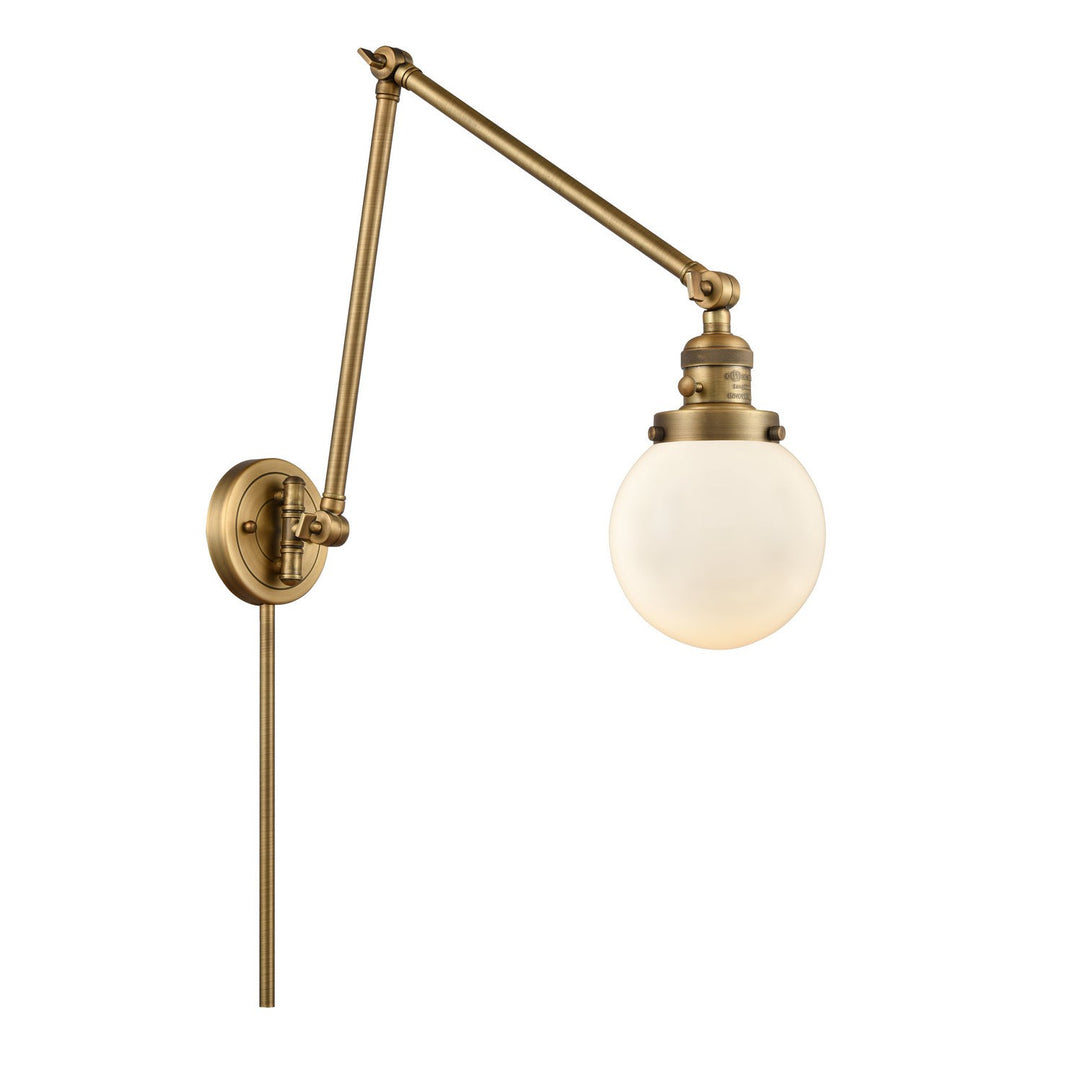 Innovations Lighting 238-BB-G201-6  Franklin Restoration Lamp Brushed Brass