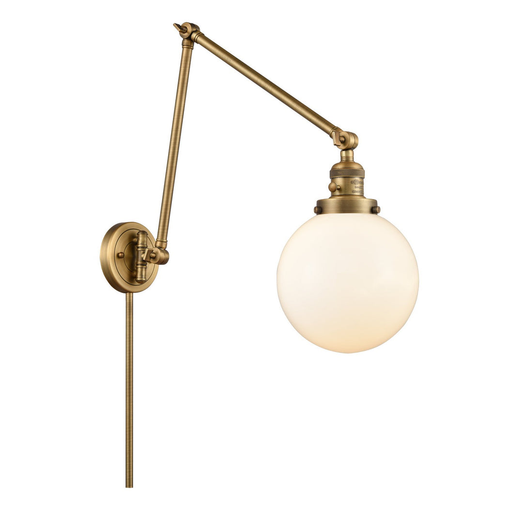 Innovations Lighting 238-BB-G201-8  Franklin Restoration Lamp Brushed Brass