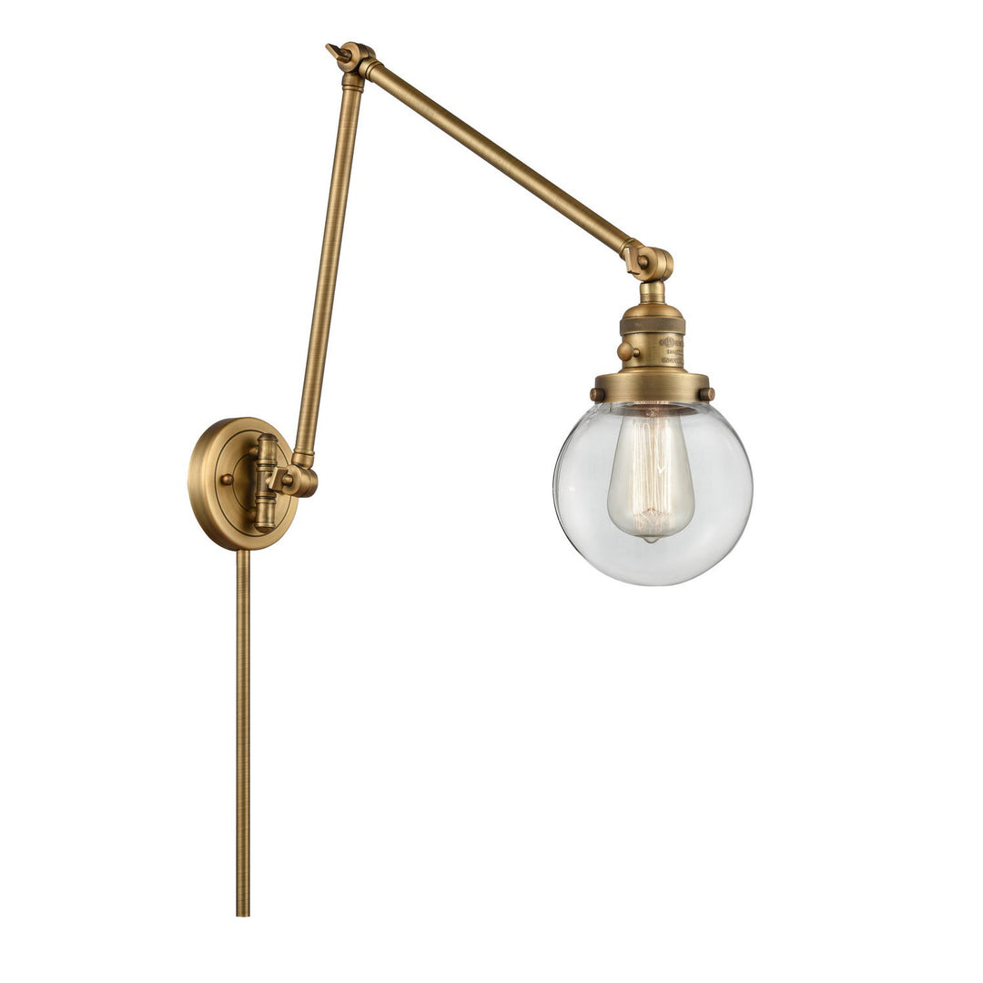Innovations Lighting 238-BB-G202-6  Franklin Restoration Lamp Brushed Brass