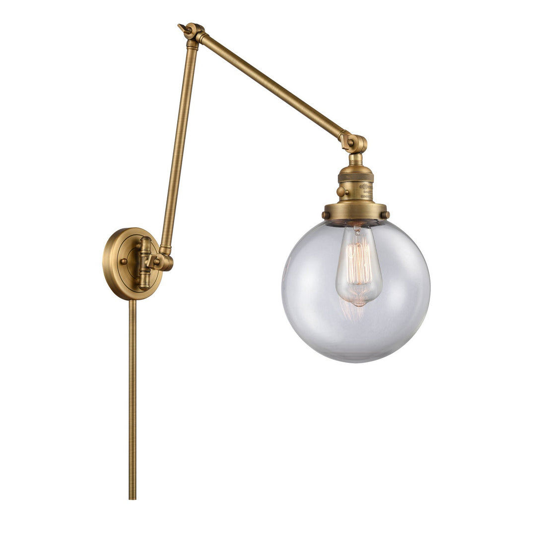 Innovations Lighting 238-BB-G202-8-LED  Franklin Restoration Lamp Brushed Brass