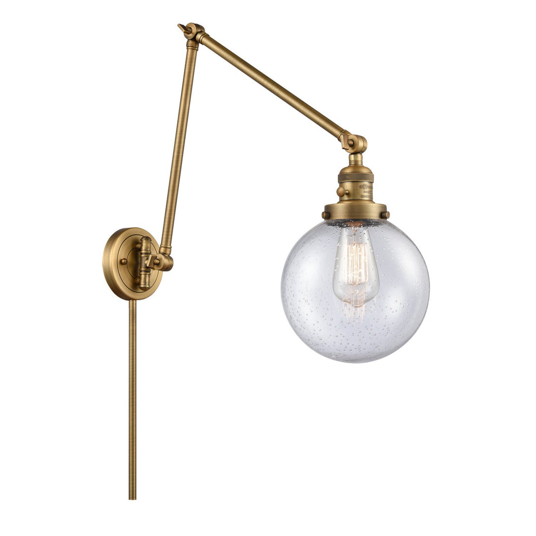 Innovations Lighting 238-BB-G204-8  Franklin Restoration Lamp Brushed Brass