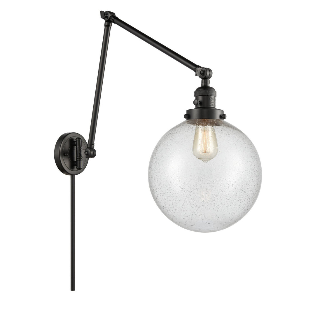 Innovations Lighting 238-BK-G204-10  Franklin Restoration Lamp Matte Black