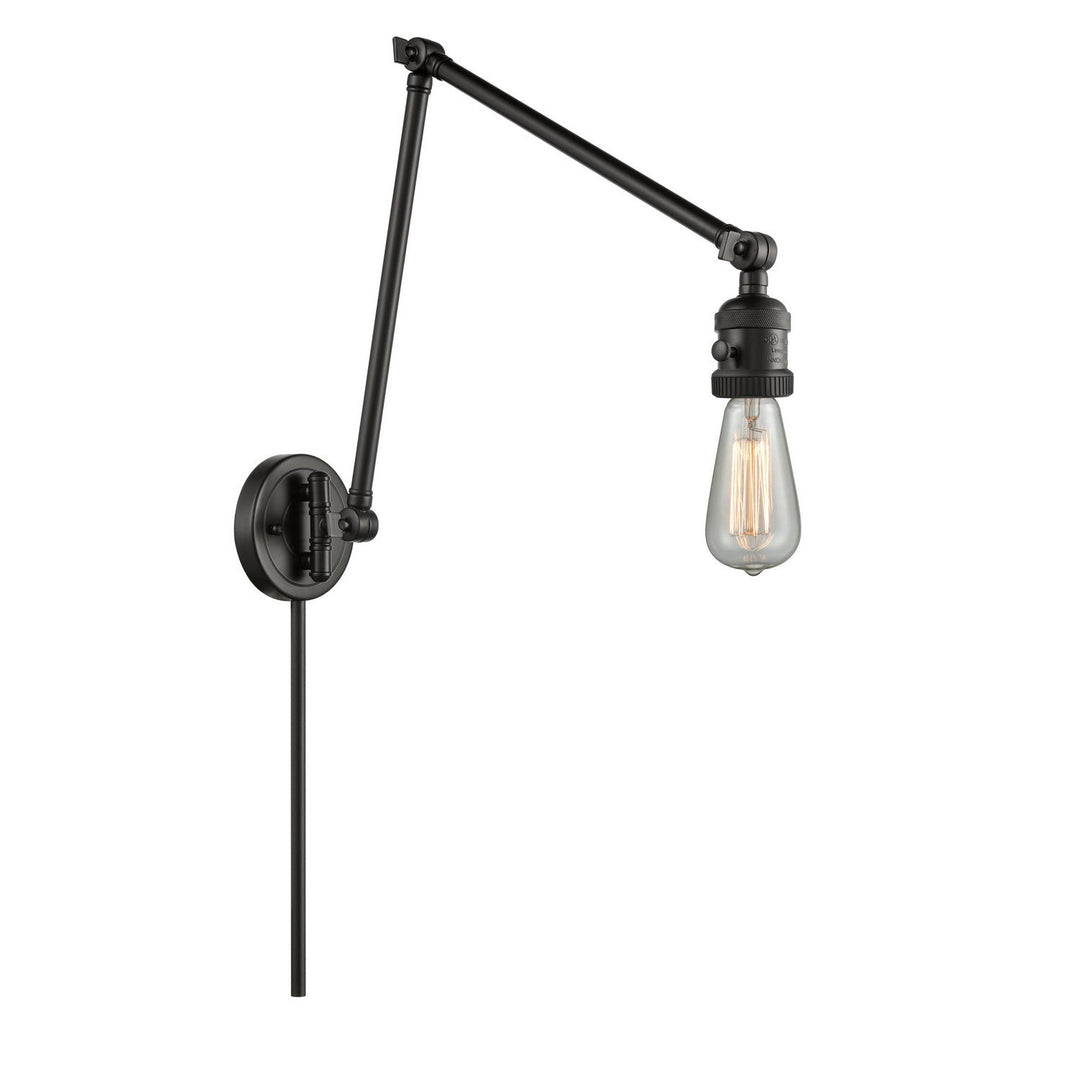 Innovations Lighting 238NH-BK-LED Franklin Restoration Led Swing Arm Lamp Lamp Black