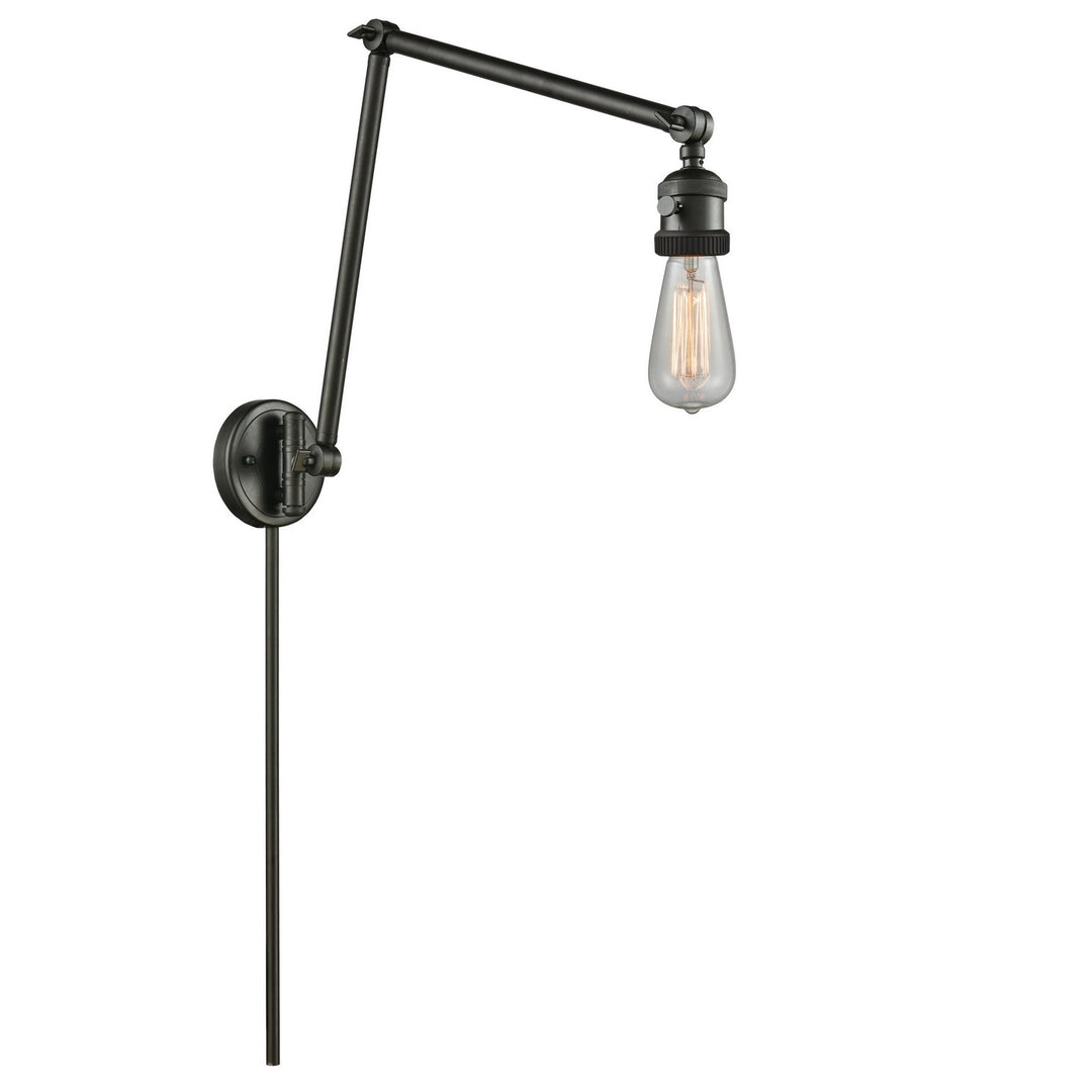 Innovations Lighting 238NH-OB Franklin Restoration One Light Swing Arm Lamp Lamp Bronze / Dark