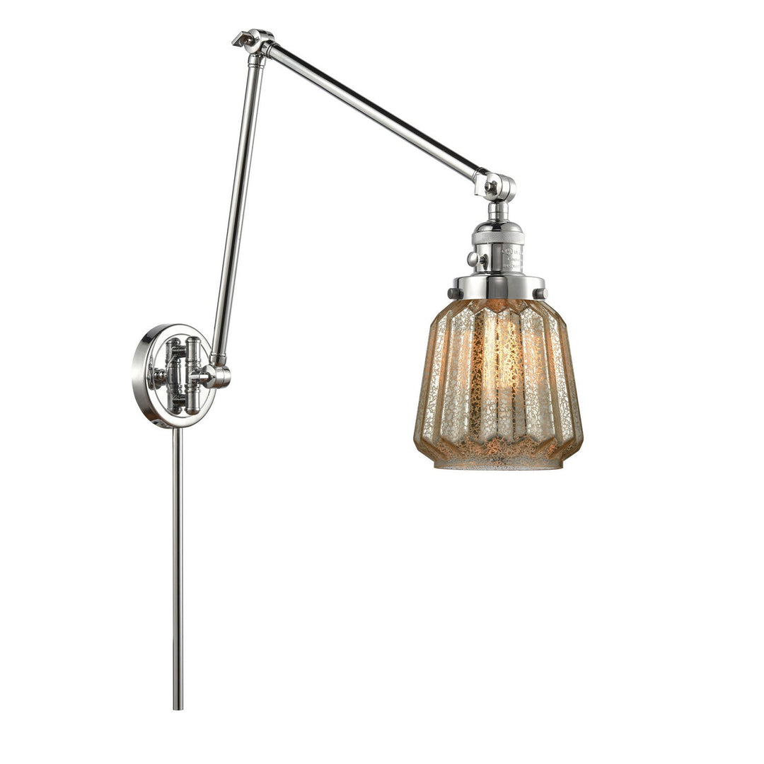 Innovations Lighting 238-PC-G146-LED  Franklin Restoration Lamp Polished Chrome