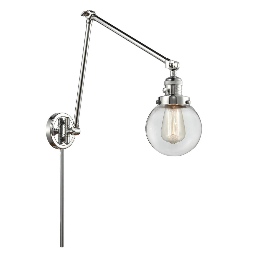 Innovations Lighting 238-PC-G202-6  Franklin Restoration Lamp Polished Chrome