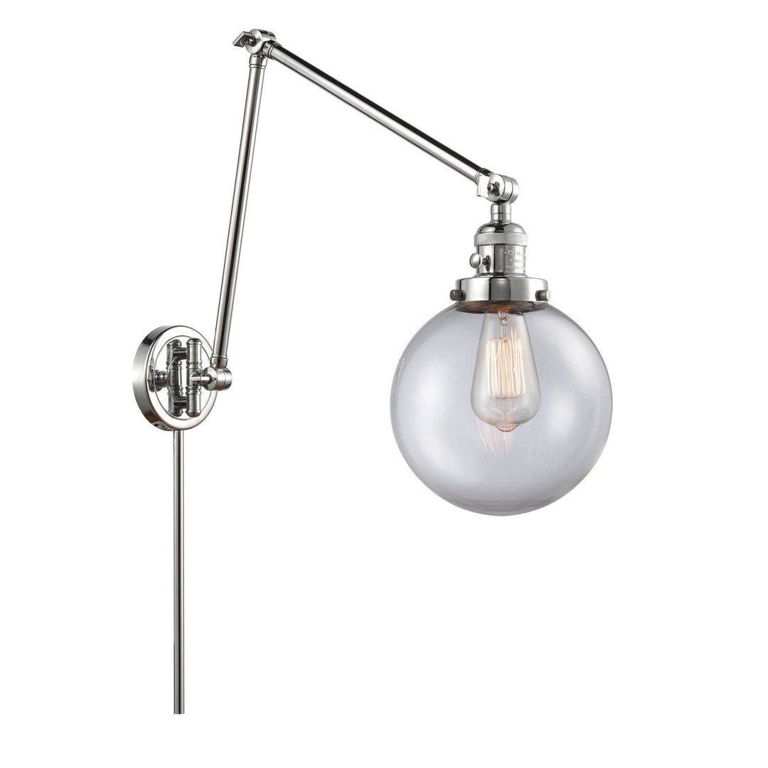 Innovations Lighting 238-PC-G202-8  Franklin Restoration Lamp Polished Chrome
