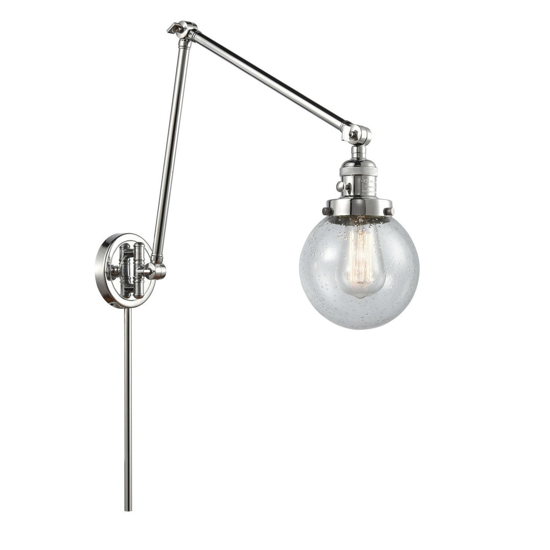 Innovations Lighting 238-PC-G204-6  Franklin Restoration Lamp Polished Chrome