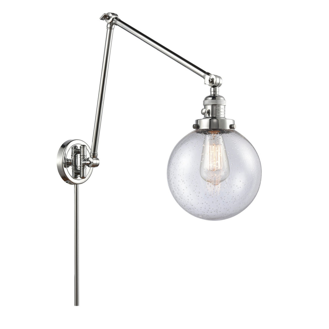 Innovations Lighting 238-PC-G204-8  Franklin Restoration Lamp Polished Chrome