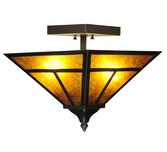 Meyda Tiffany T" Mission" 124635 Ceiling Light - Ha Burgundy