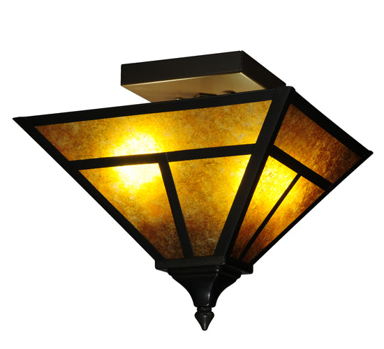 Meyda Tiffany T" Mission" 124635 Ceiling Light - Ha Burgundy