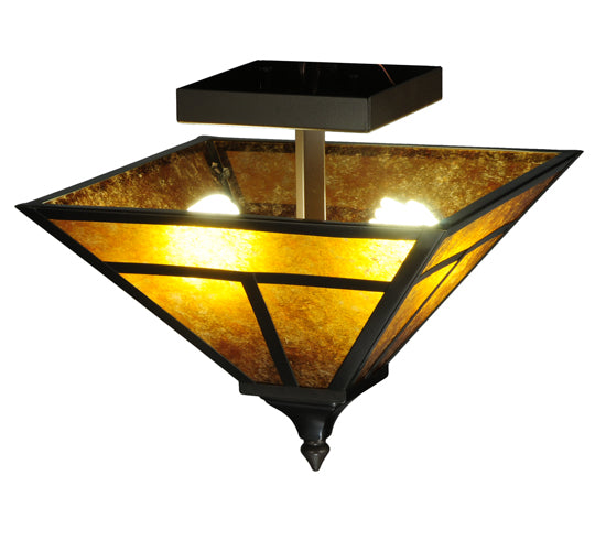 Meyda Tiffany T" Mission" 124635 Ceiling Light - Ha Burgundy