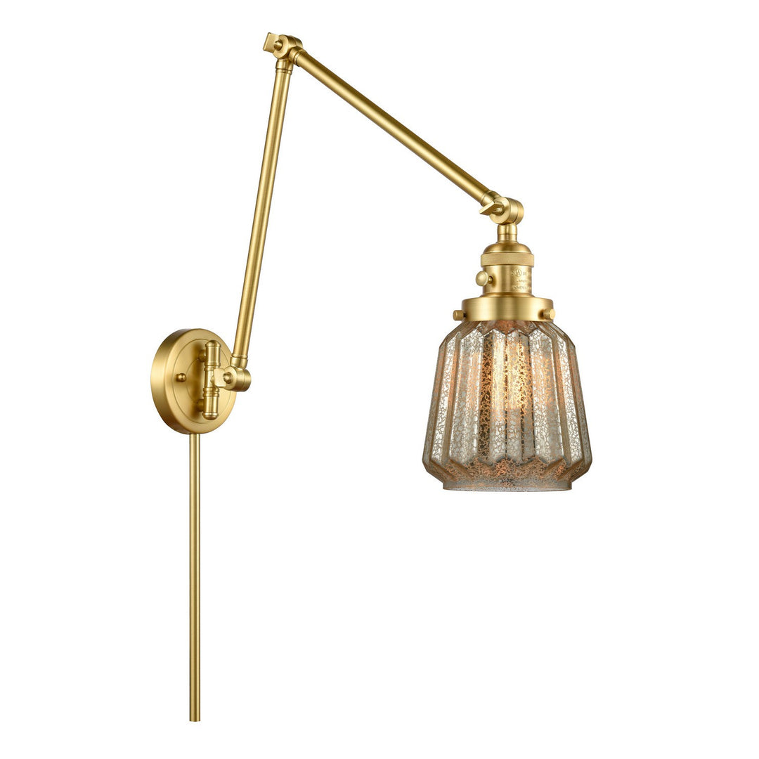 Innovations Lighting 238-SG-G146  Franklin Restoration Lamp Satin Gold