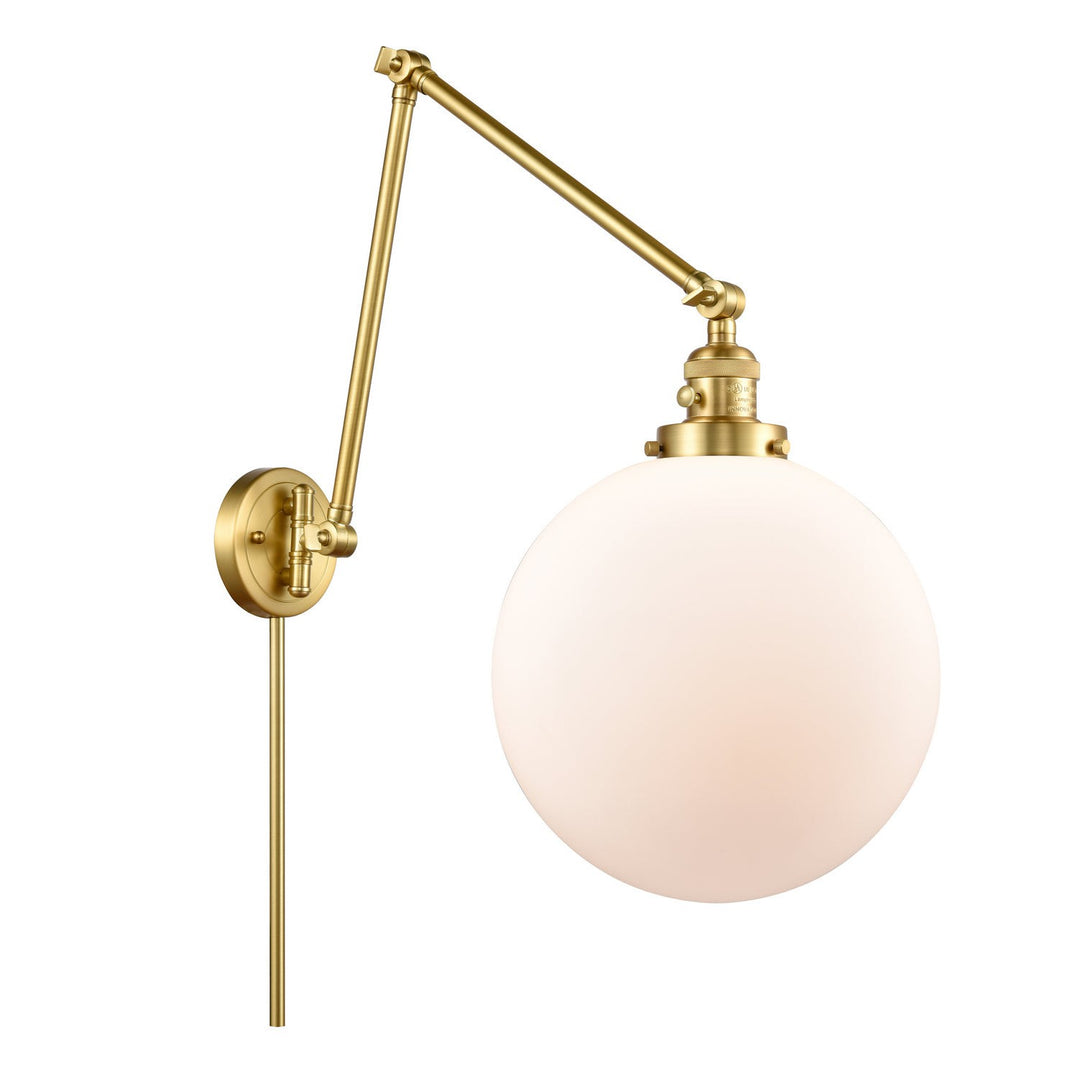Innovations Lighting 238-SG-G201-12  Franklin Restoration Lamp Satin Gold