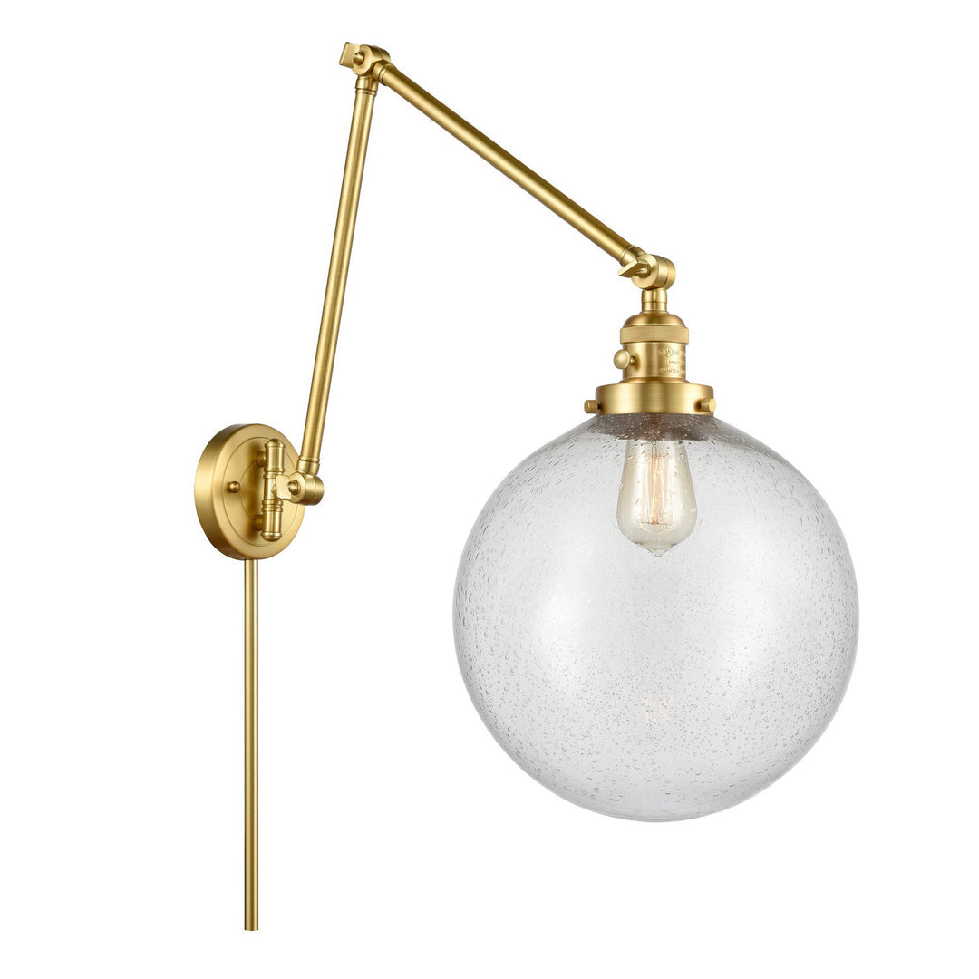 Innovations Lighting 238-SG-G204-12  Franklin Restoration Lamp Satin Gold