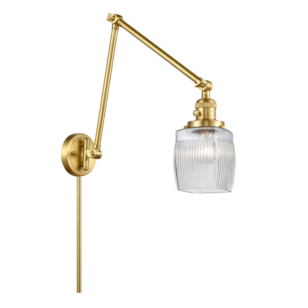 Innovations Lighting 238-SG-G302  Franklin Restoration Lamp Satin Gold