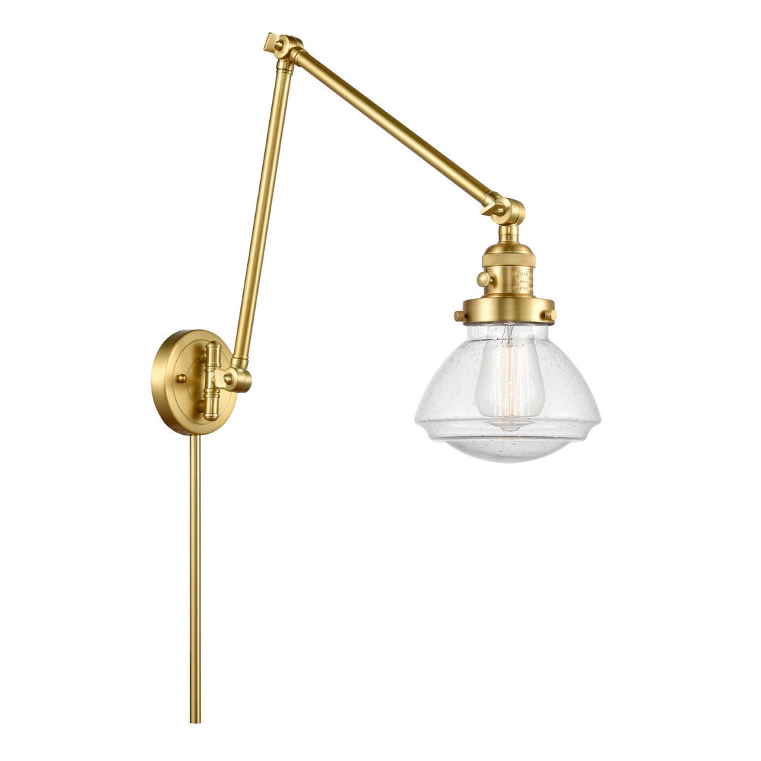 Innovations Lighting 238-SG-G324  Franklin Restoration Lamp Satin Gold