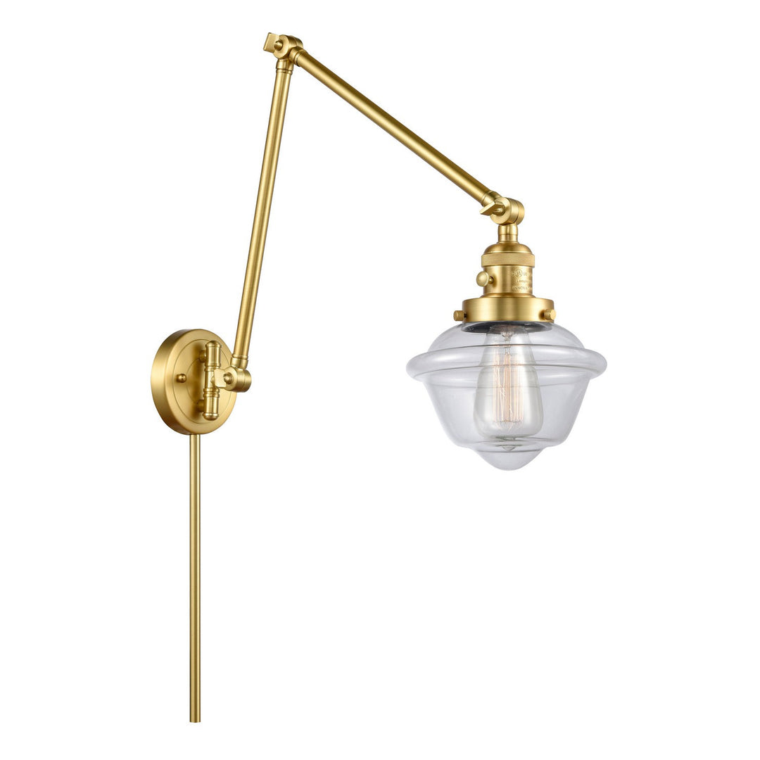 Innovations Lighting 238-SG-G532  Franklin Restoration Lamp Satin Gold