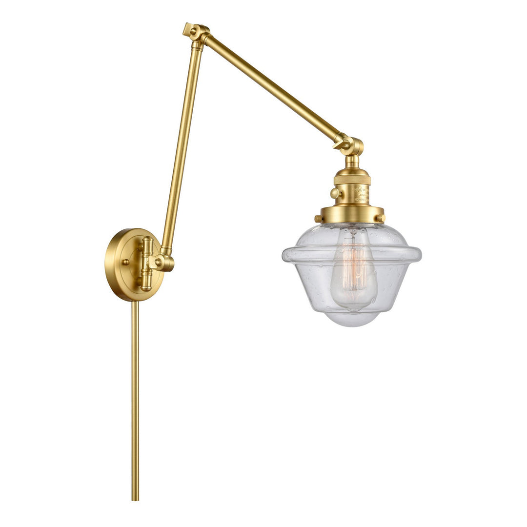Innovations Lighting 238-SG-G534  Franklin Restoration Lamp Satin Gold