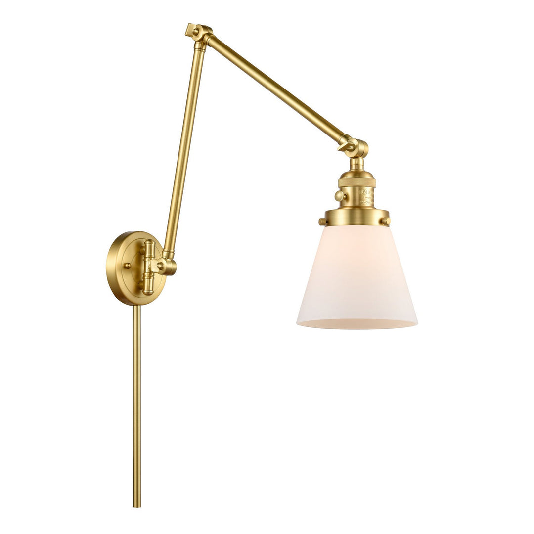 Innovations Lighting 238-SG-G61 Modern Franklin Restoration Lamp Satin Gold