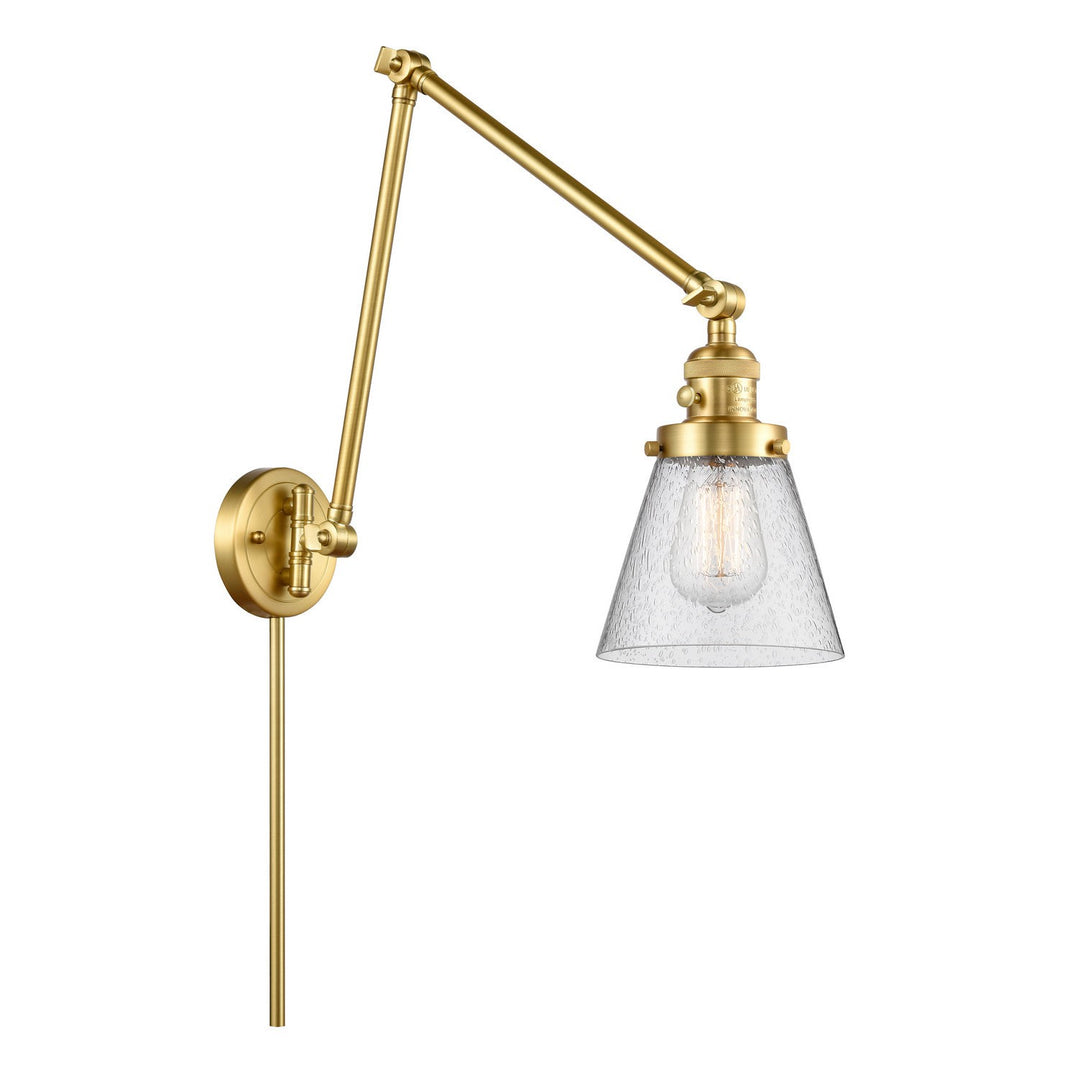Innovations Lighting 238-SG-G64 Modern Franklin Restoration Lamp Satin Gold