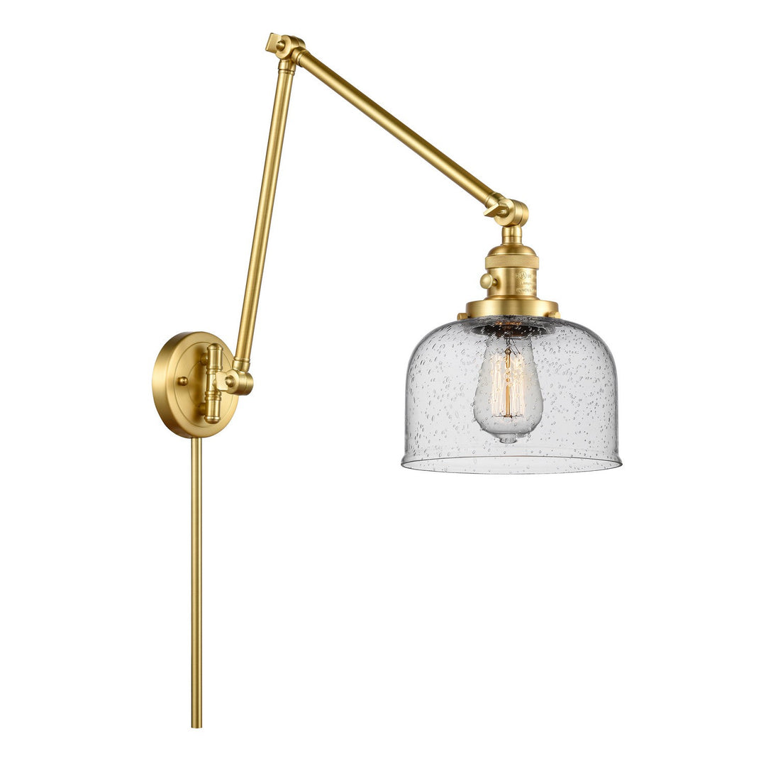 Innovations Lighting 238-SG-G74  Franklin Restoration Lamp Satin Gold