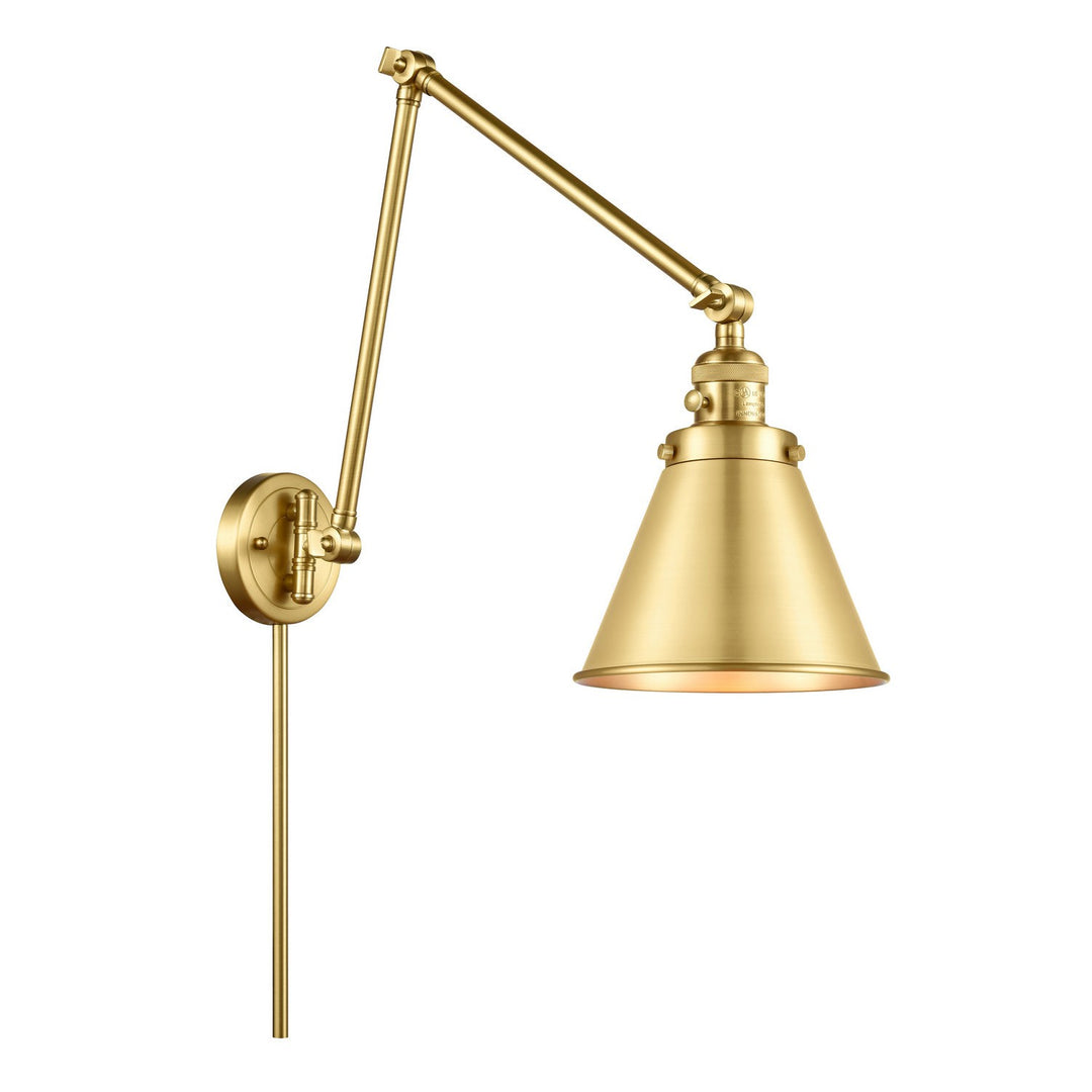 Innovations Lighting 238-SG-M13-SG  Franklin Restoration Lamp Satin Gold