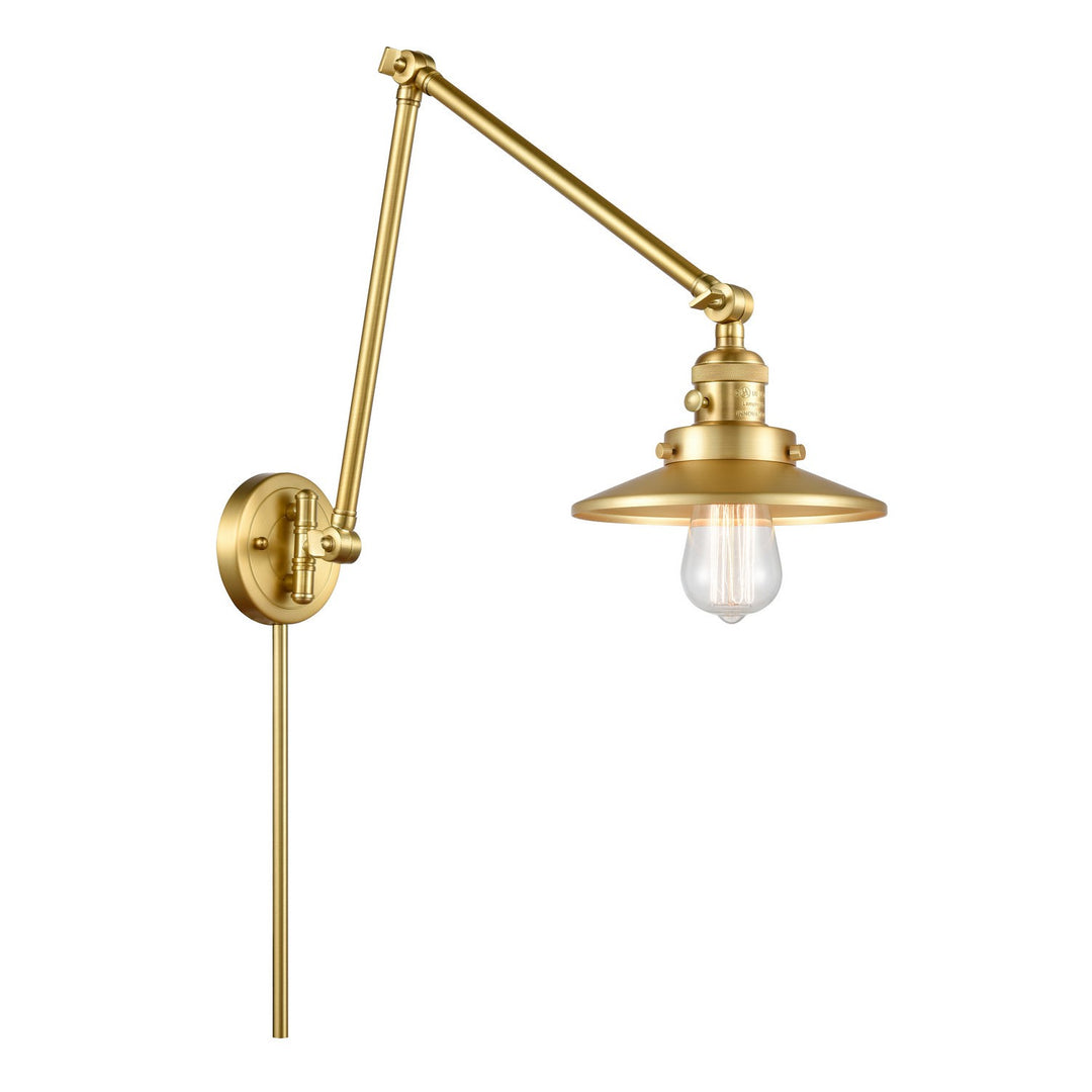 Innovations Lighting 238-SG-M4  Franklin Restoration Lamp Satin Gold