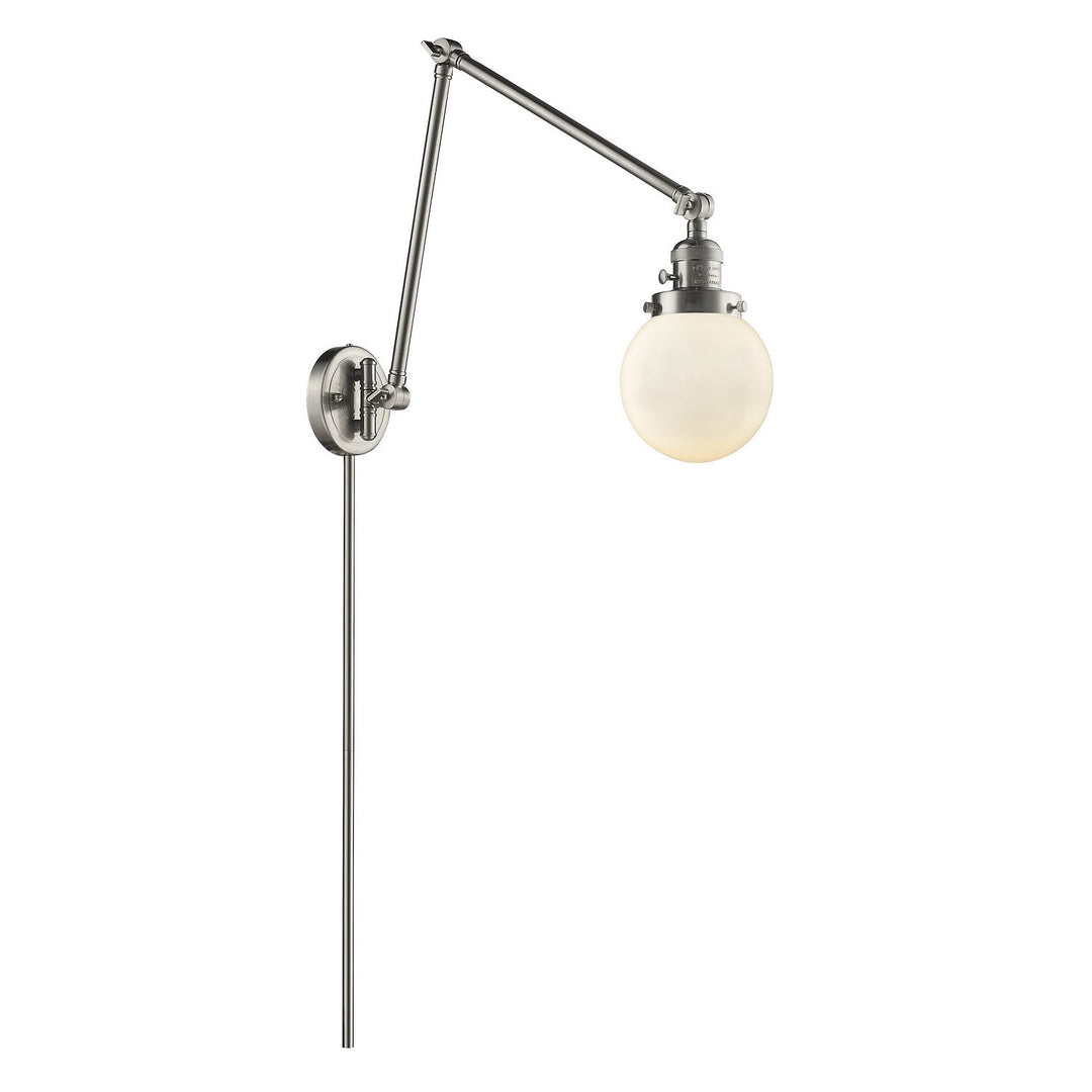 Innovations Lighting 238-SN-G201-6-LED  Franklin Restoration Lamp Brushed Satin Nickel