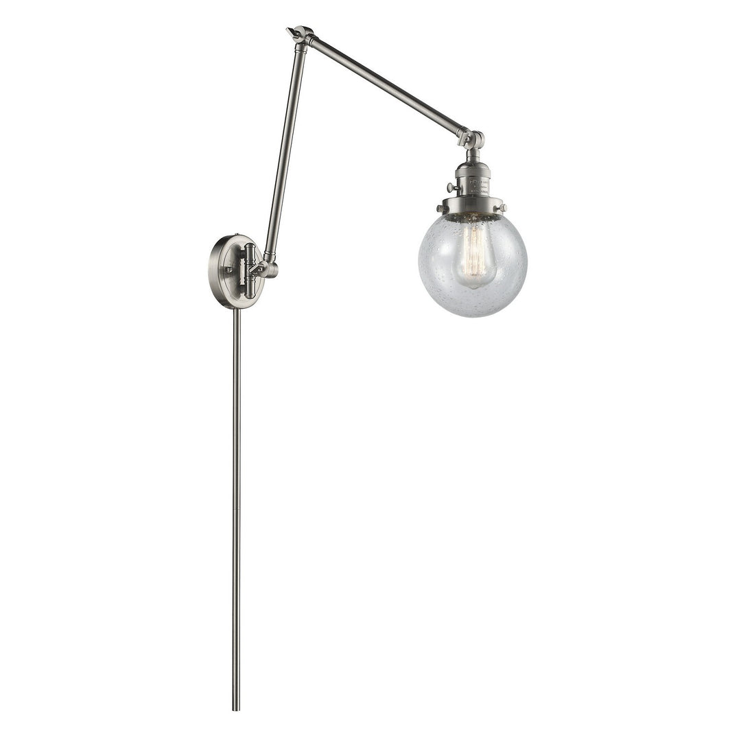Innovations Lighting 238-SN-G204-6-LED  Franklin Restoration Lamp Brushed Satin Nickel