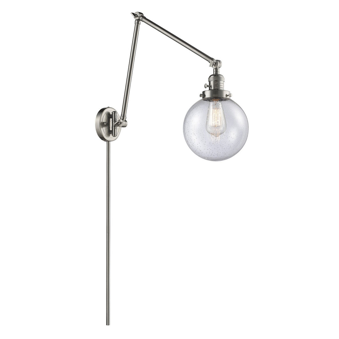 Innovations Lighting 238-SN-G204-8-LED  Franklin Restoration Lamp Brushed Satin Nickel