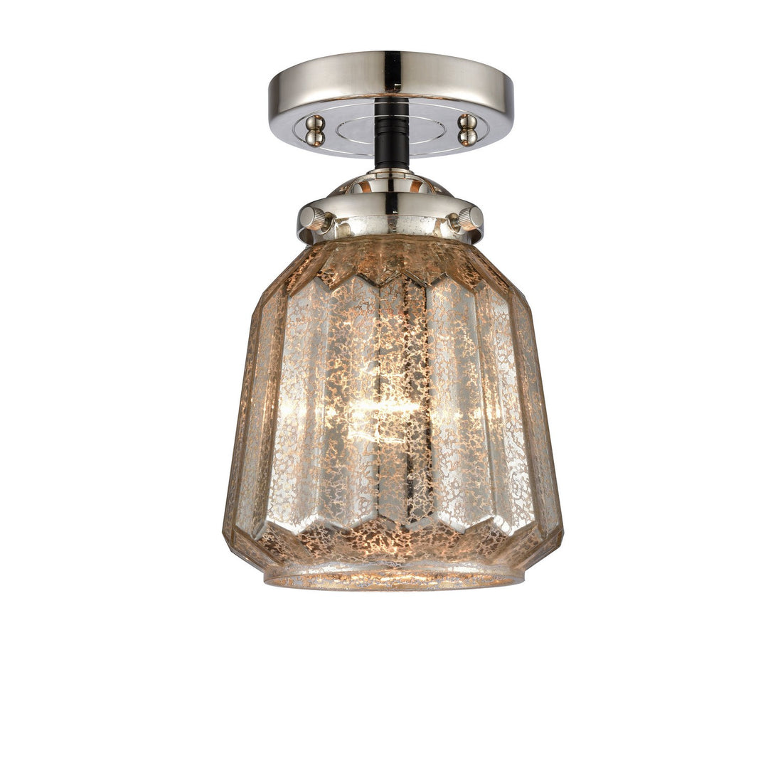 Innovations Nouveau 284-1C-BPN-G146 Ceiling Light - Black Polished Nickel