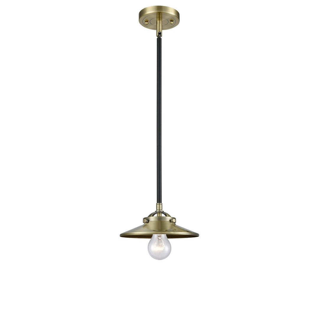 Innovations Nouveau 284-1S-BAB-M4-AB Pendant Light - Black Antique Brass