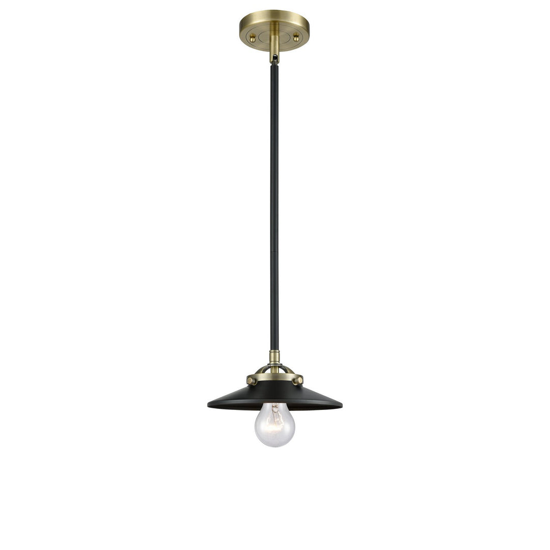 Innovations Nouveau 284-1S-BAB-M6-BK Pendant Light - Black Antique Brass
