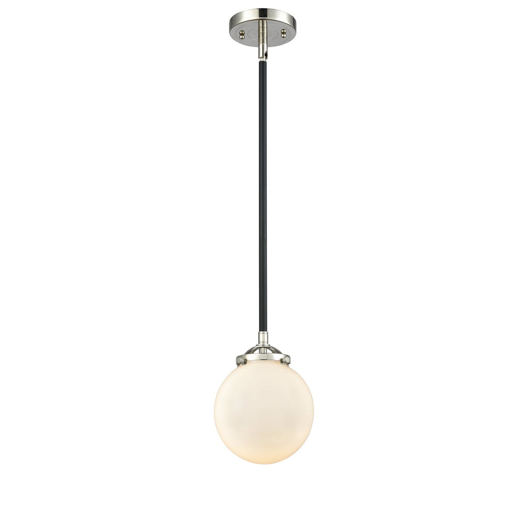 Innovations Nouveau 284-1S-BPN-G201-6-LED Pendant Light - Black Polished Nickel