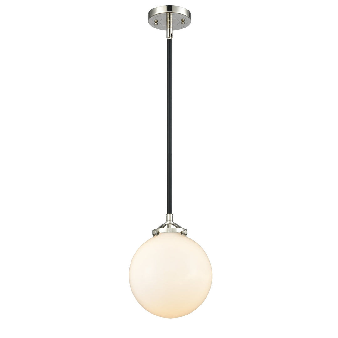 Innovations Nouveau 284-1S-BPN-G201-8-LED Pendant Light - Black Polished Nickel