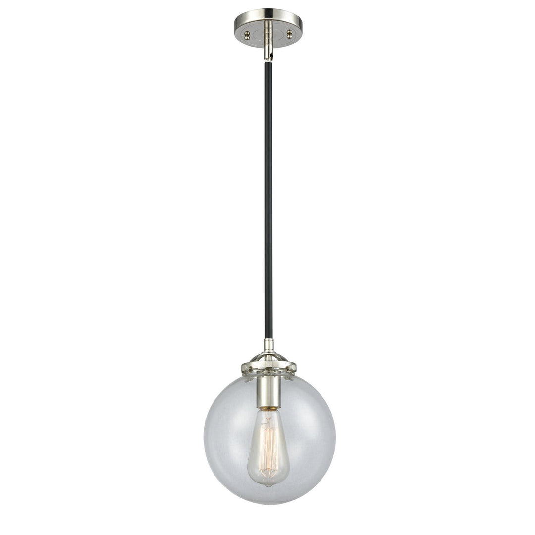 Innovations Nouveau 284-1S-BPN-G202-8 Pendant Light - Black Polished Nickel