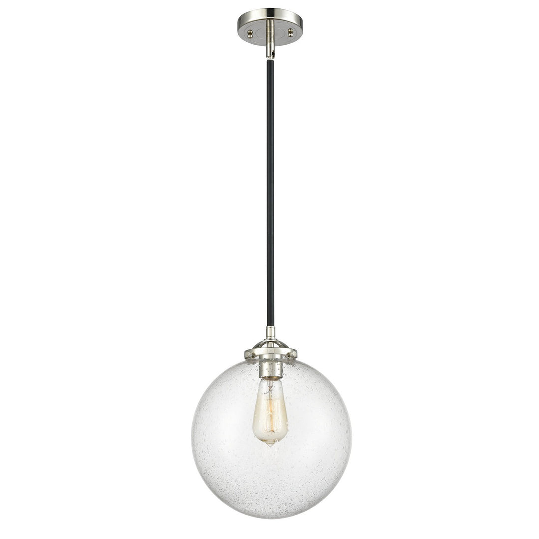 Innovations Nouveau 284-1S-BPN-G204-10-LED Pendant Light - Black Polished Nickel