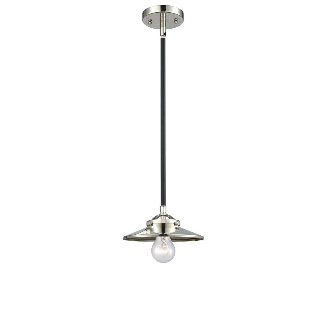 Innovations Nouveau 284-1S-BPN-M1-PN Pendant Light - Black Polished Nickel