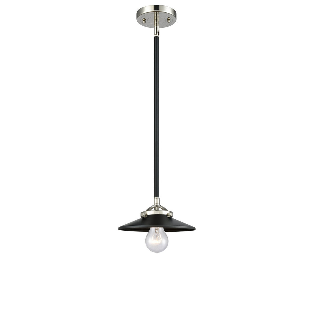 Innovations Nouveau 284-1S-BPN-M6-BK Pendant Light - Black Polished Nickel