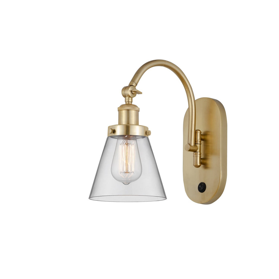 Innovations Franklin Restoration 918-1W-SG-G62-LED Wall Sconce Light - Satin Gold