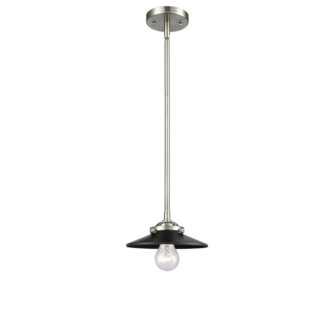 Innovations Nouveau 284-1S-SN-M6-BK Pendant Light - Brushed Satin Nickel