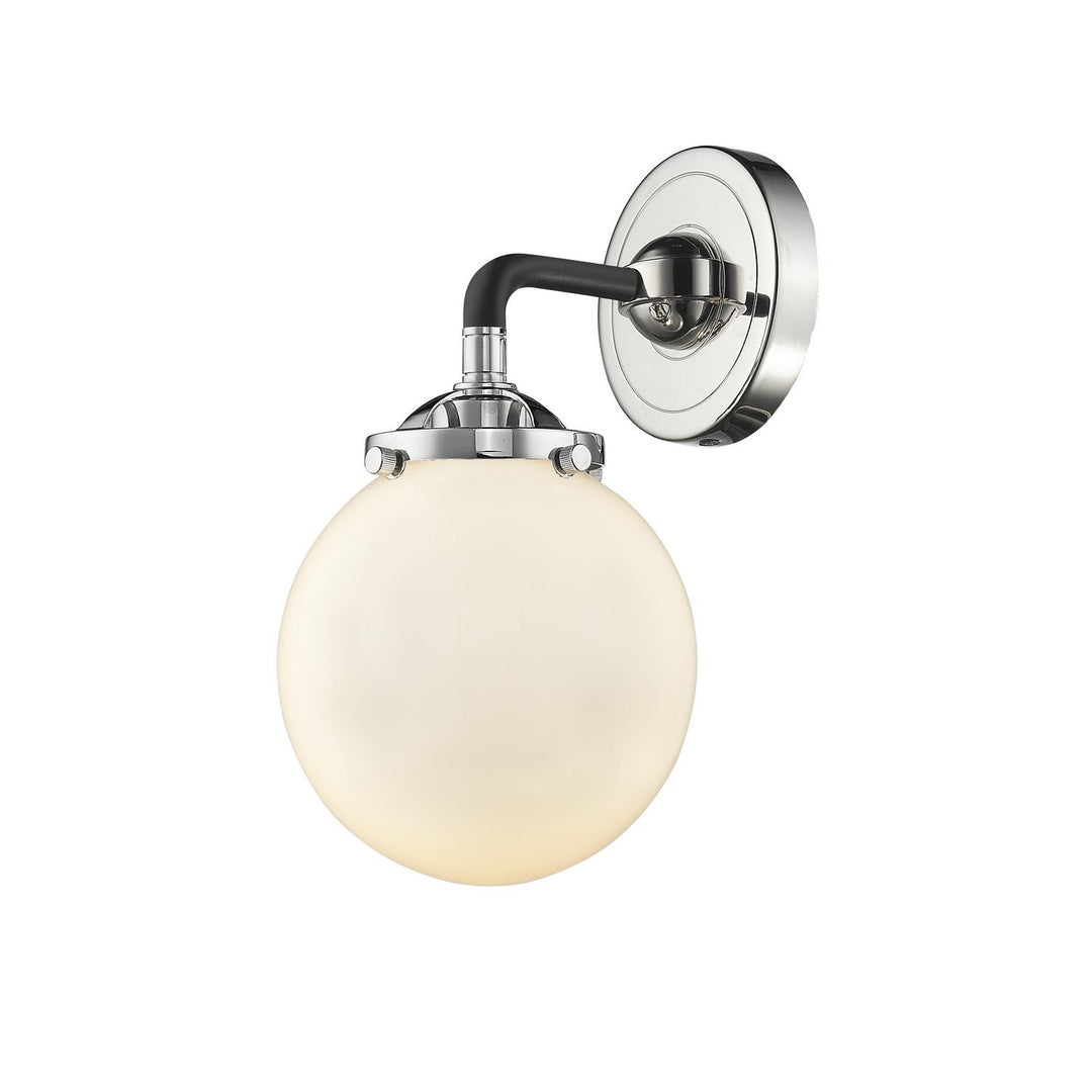 Innovations Nouveau 284-1W-BPN-G201-6-LED Wall Sconce Light - Black Polished Nickel