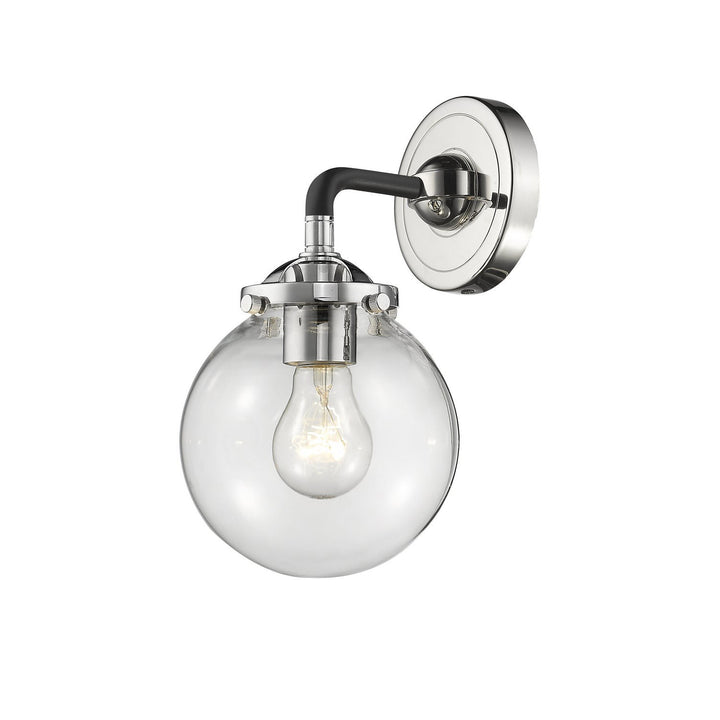 Innovations Nouveau 284-1W-BPN-G202-6-LED Wall Sconce Light - Black Polished Nickel