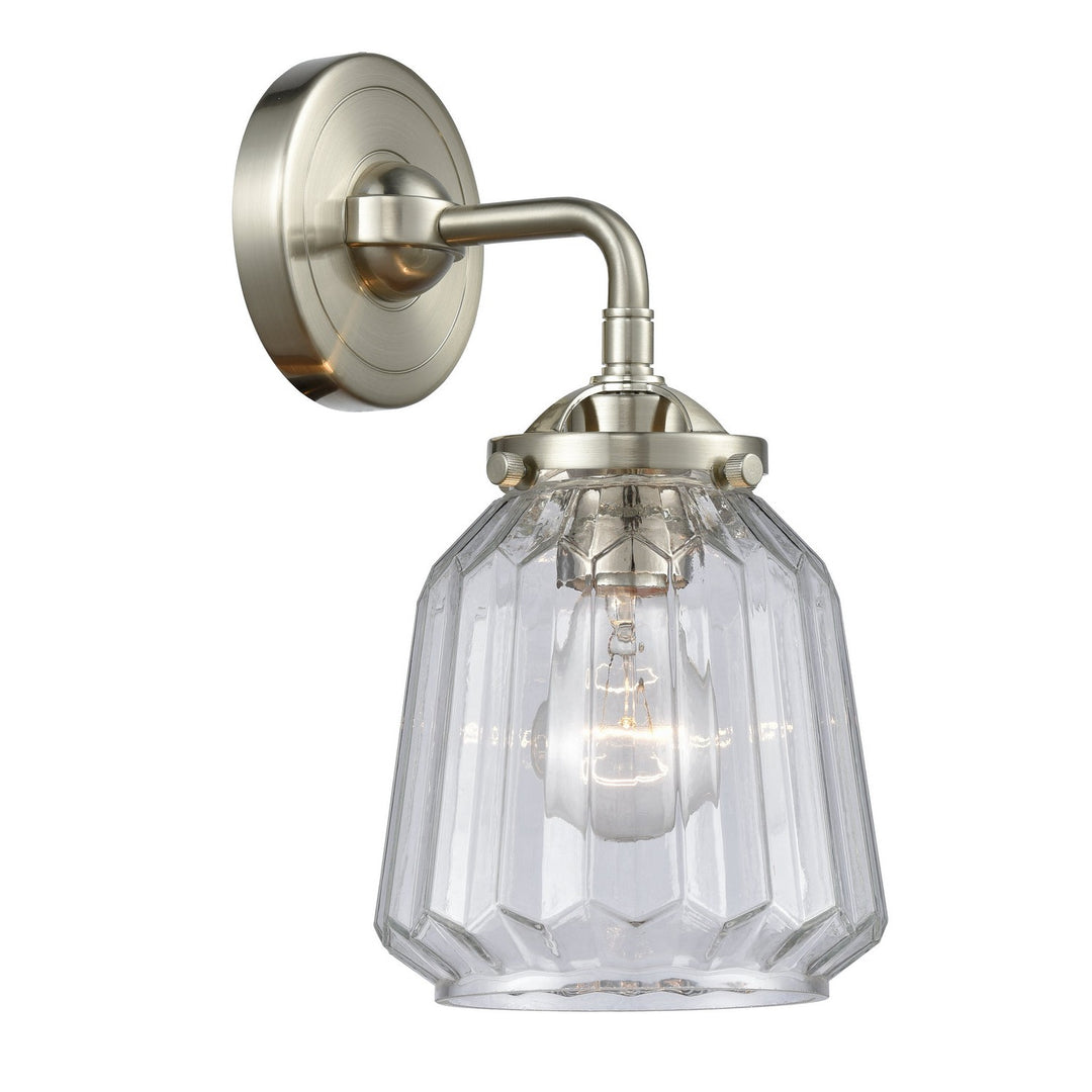 Innovations Nouveau 284-1W-SN-G142-LED Wall Sconce Light - Brushed Satin Nickel