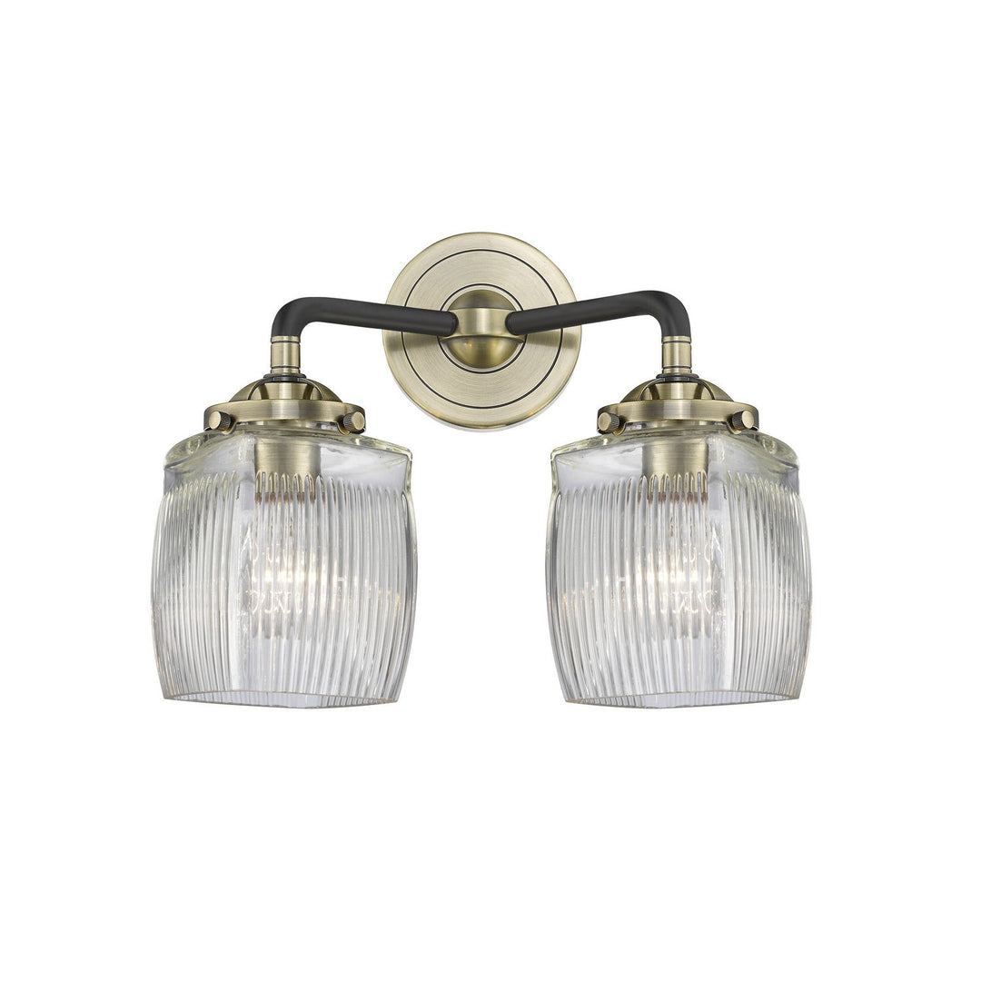 Innovations Nouveau 284-2W-BAB-G302-LED Bath Vanity Light 14 in. wide - Black Antique Brass